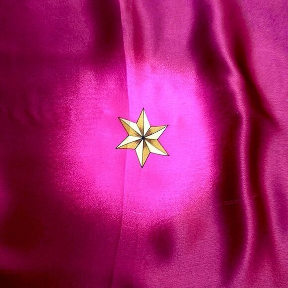 Linda Allard Ellen Tracy Silk Square Scarf Golden Eagles Print Japan - Picture 11 of 14